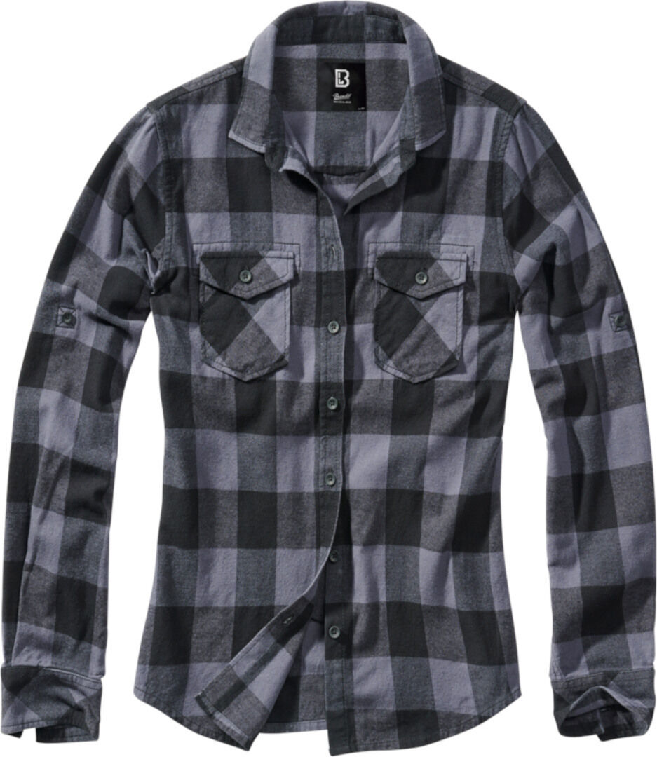 Brandit Amy Flanell Ladies Camisa - Negro Gris