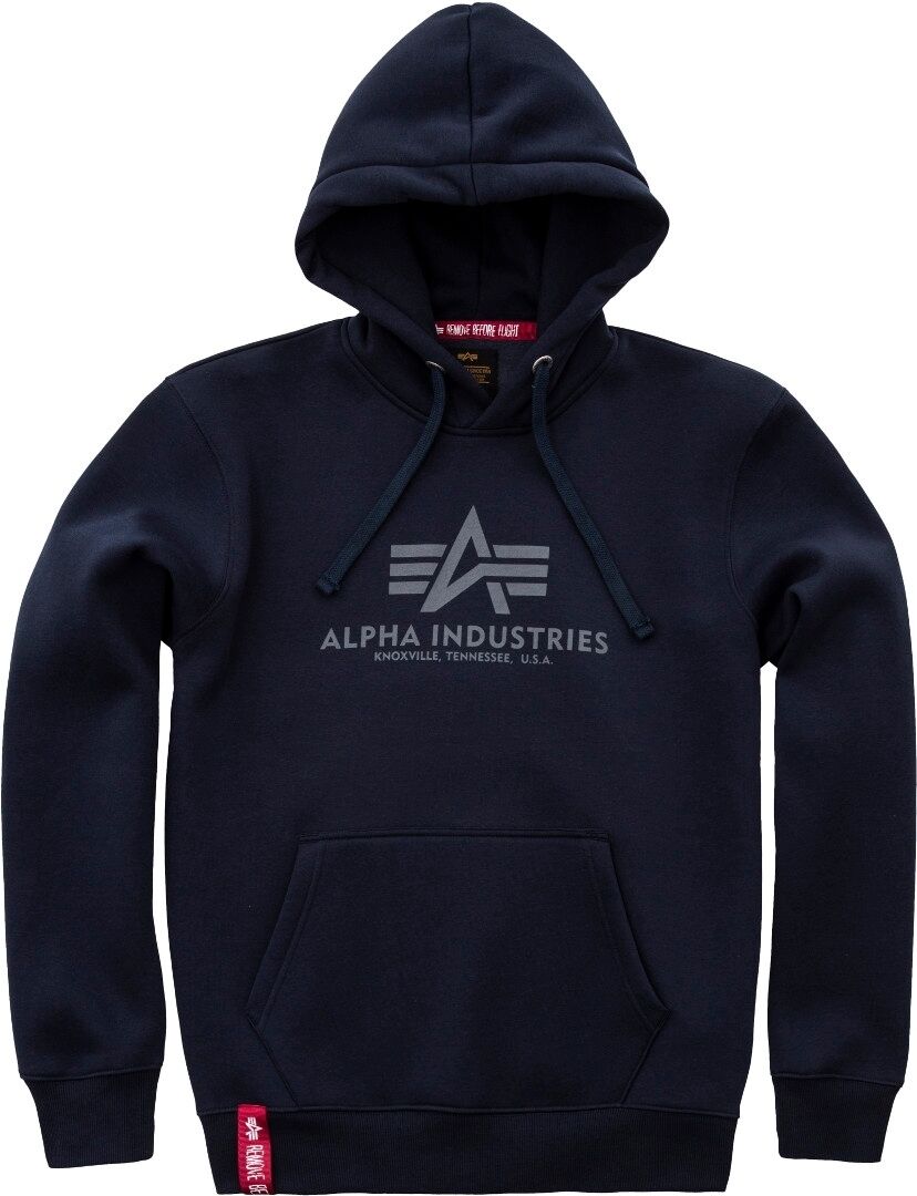 Alpha Basic Sudadera con capucha - Azul (M)