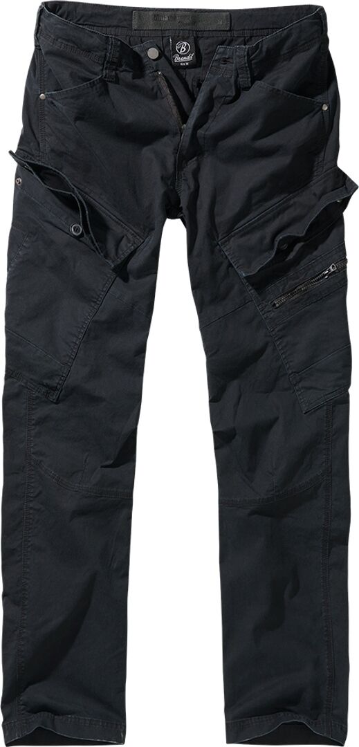 Brandit Adven Slim Fit Pantalones - Negro (2XL)