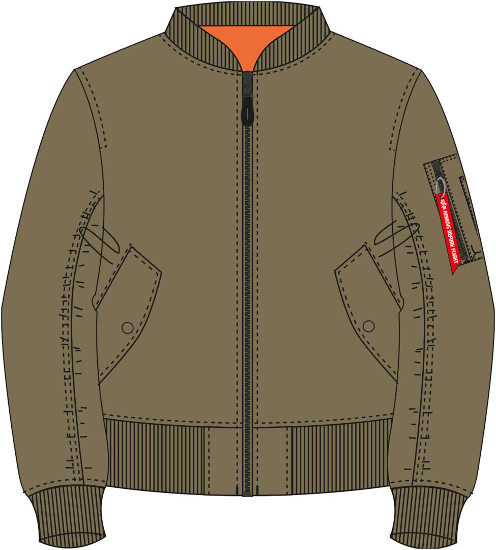 Alpha MA-1 Chaqueta - Verde (S)