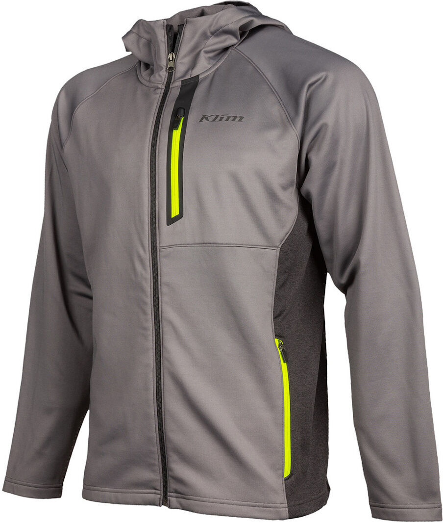 Klim Alpha sudadera con capucha - Gris Amarillo (M)