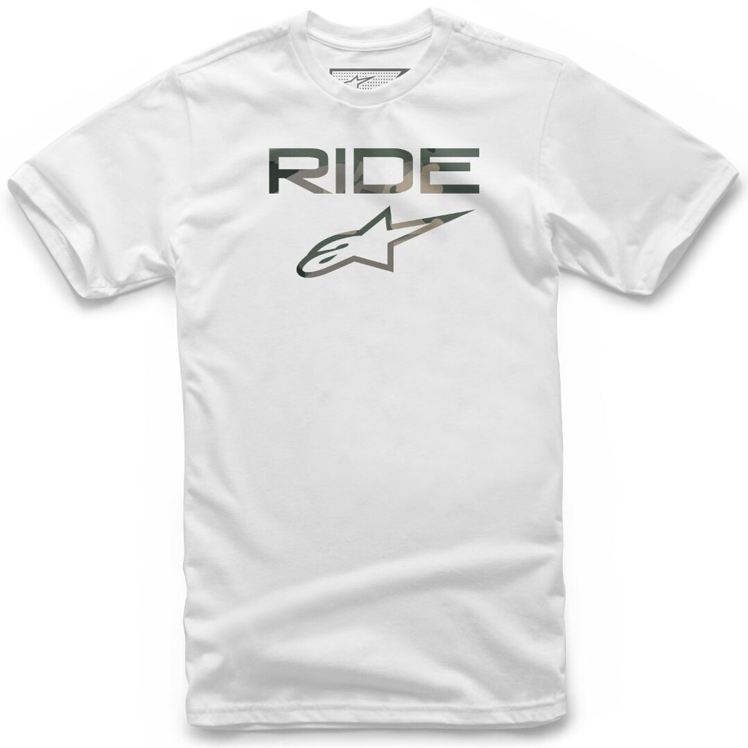 Alpinestars Ride 2.0 Camo T-shirt - Blanco (L)