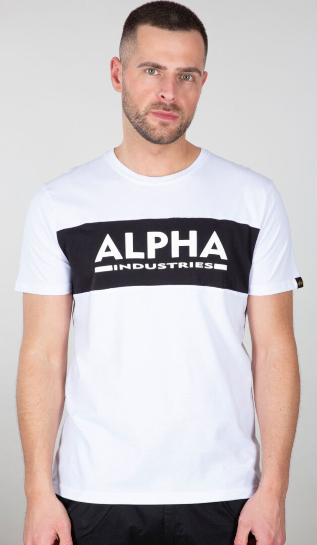 Alpha Inlay Camiseta - Negro Blanco (3XL)