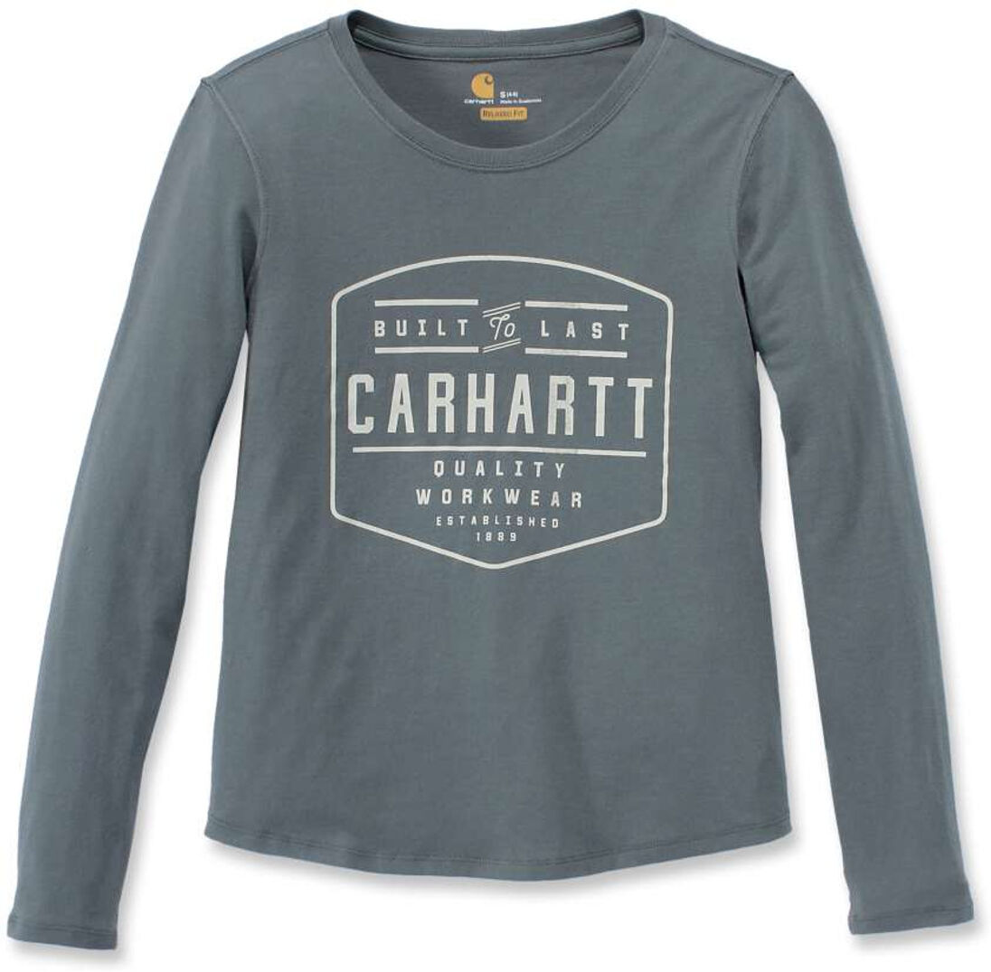 Carhartt Lockhart Camisa de manga larga para damas - Gris Verde (S)