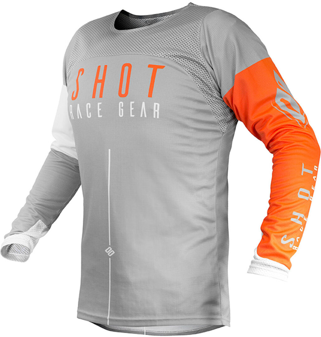 Shot Aerolite Alpha Jersey de Motocross - Gris Naranja