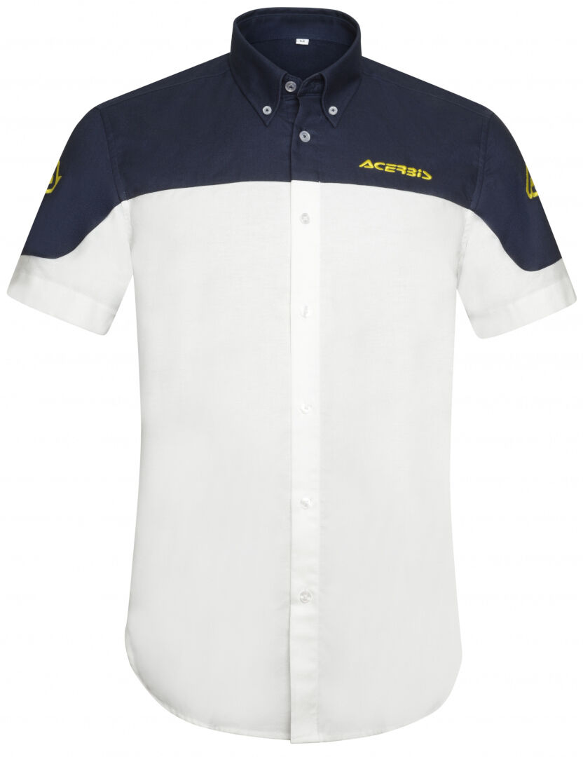 Acerbis Team Camisa - Negro Blanco (XL)