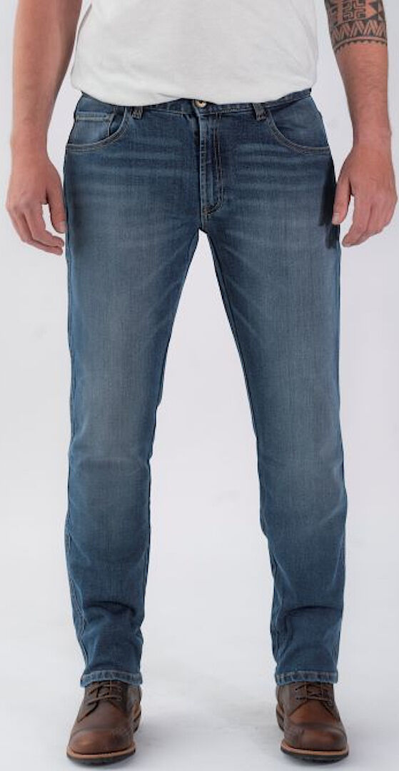 Rokker tech Tapered Slim Carrot Fit Vaqueros de moto - Azul (31)