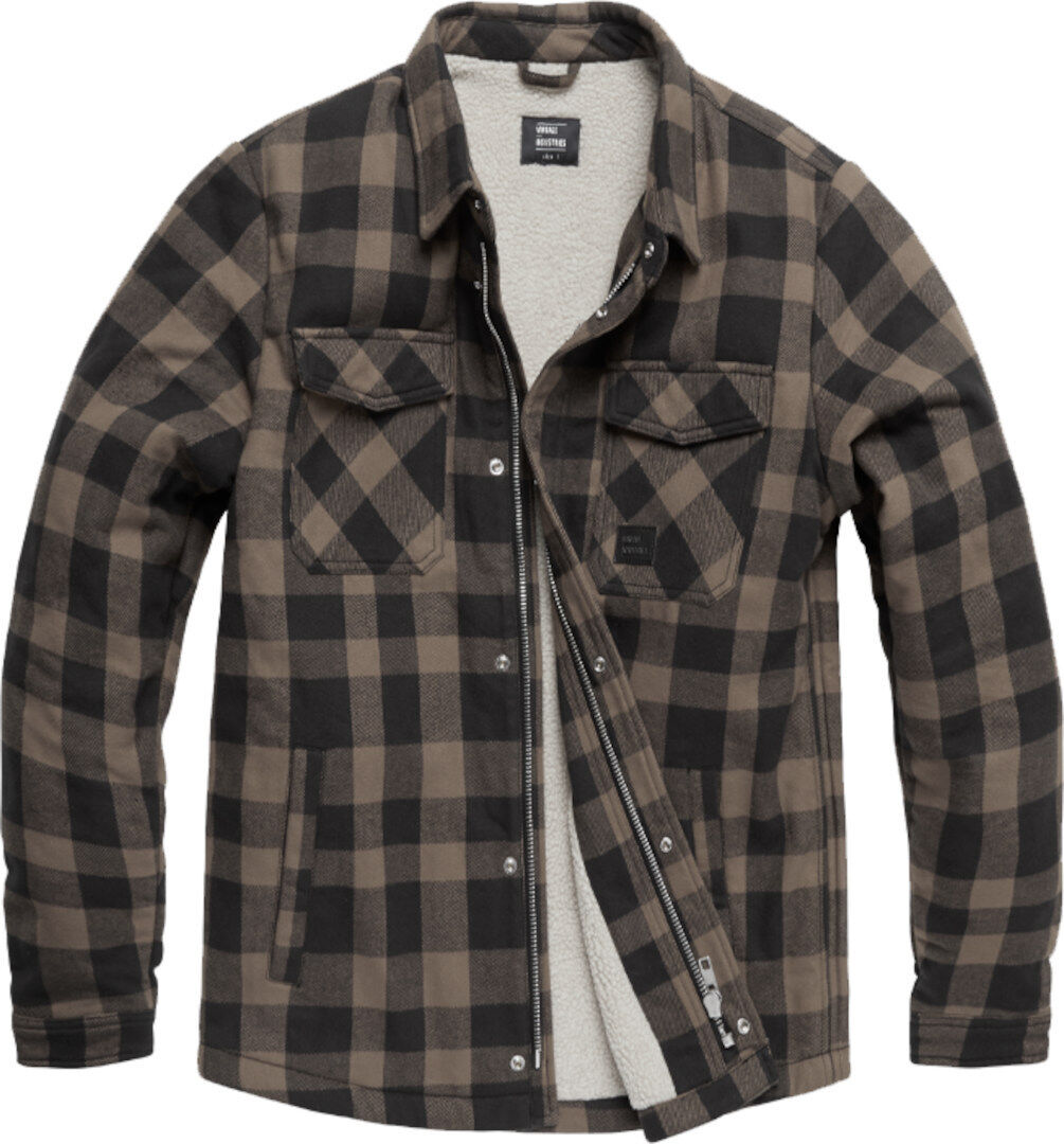 Vintage Industries Heavyweight Sherpa Camisa - Gris (L)