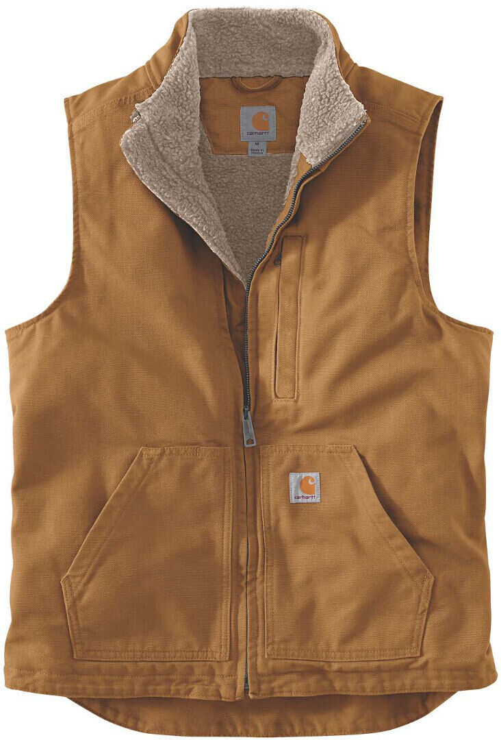 Carhartt Duck Mock Neck chaleco - Marrón (L)