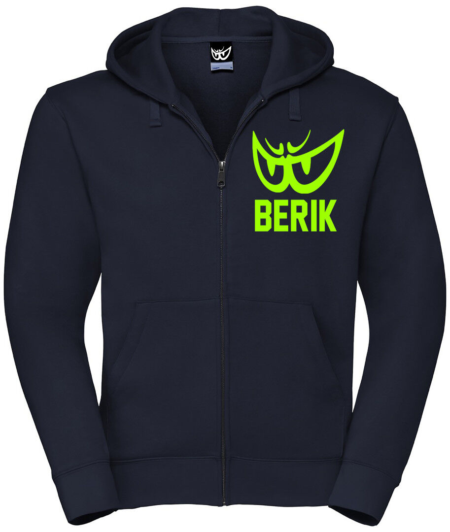 Berik Classic Z Sudadera con capucha zip - Azul Amarillo (M)