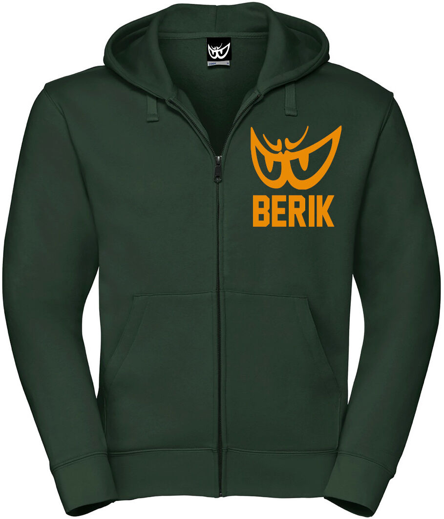 Berik Classic Z Sudadera con capucha zip - Verde Naranja (M)