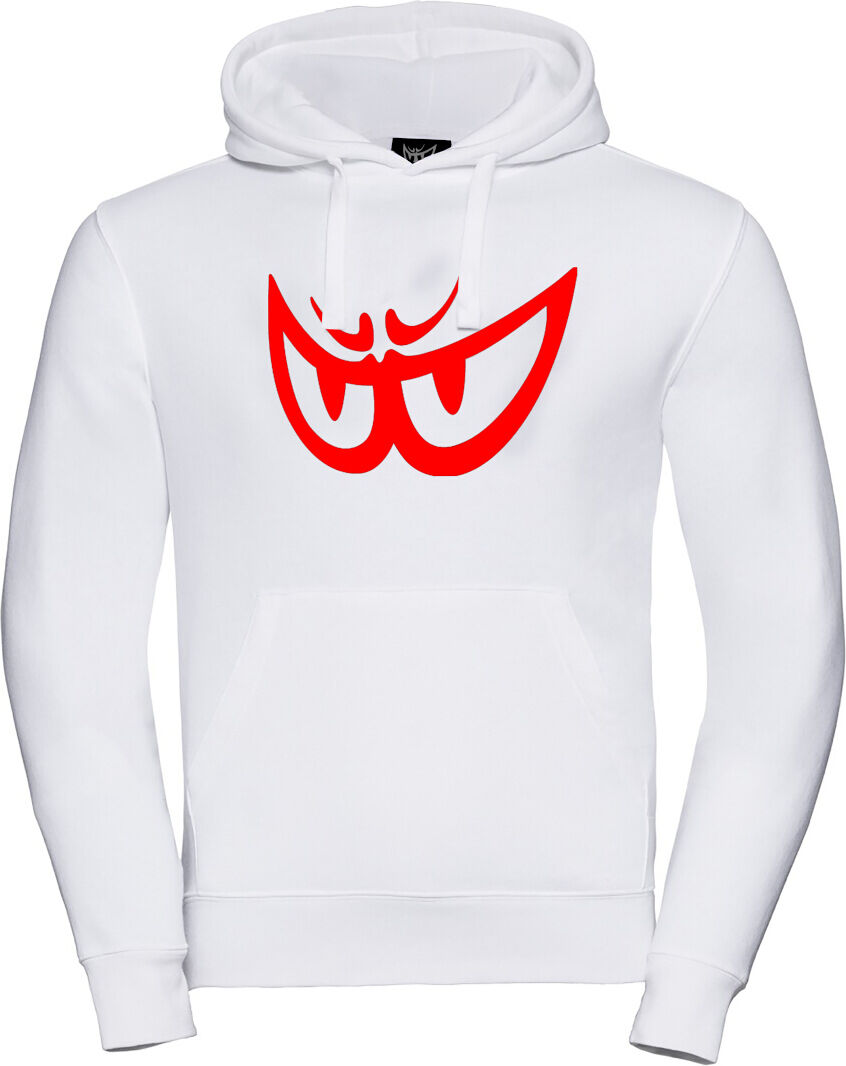 Berik The Eye sudadera con capucha - Blanco Rojo (M)