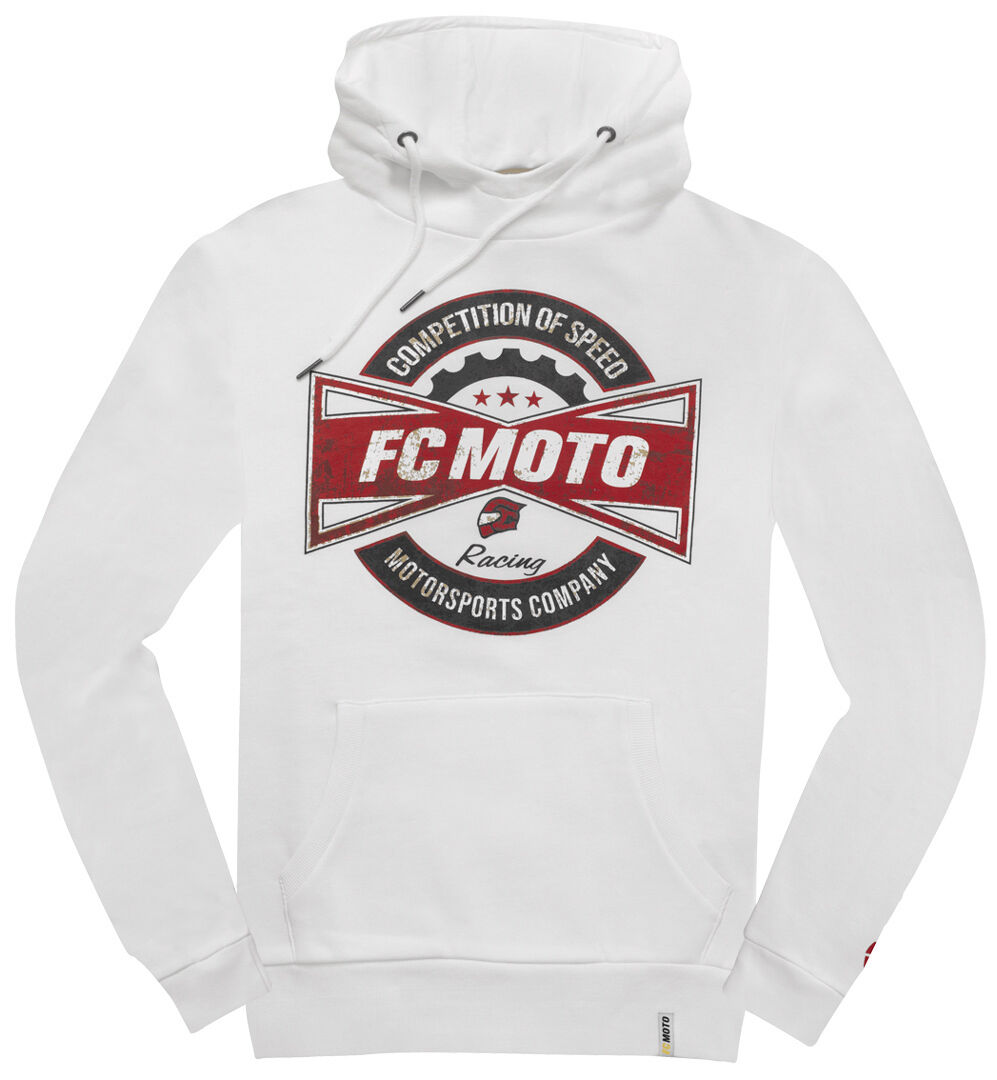 FC-Moto FCM-Fan sudadera con capucha - Blanco (2XL)