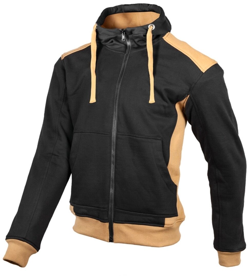 gms Grizzly Sudadera con capucha de motocicleta - Negro Marrón