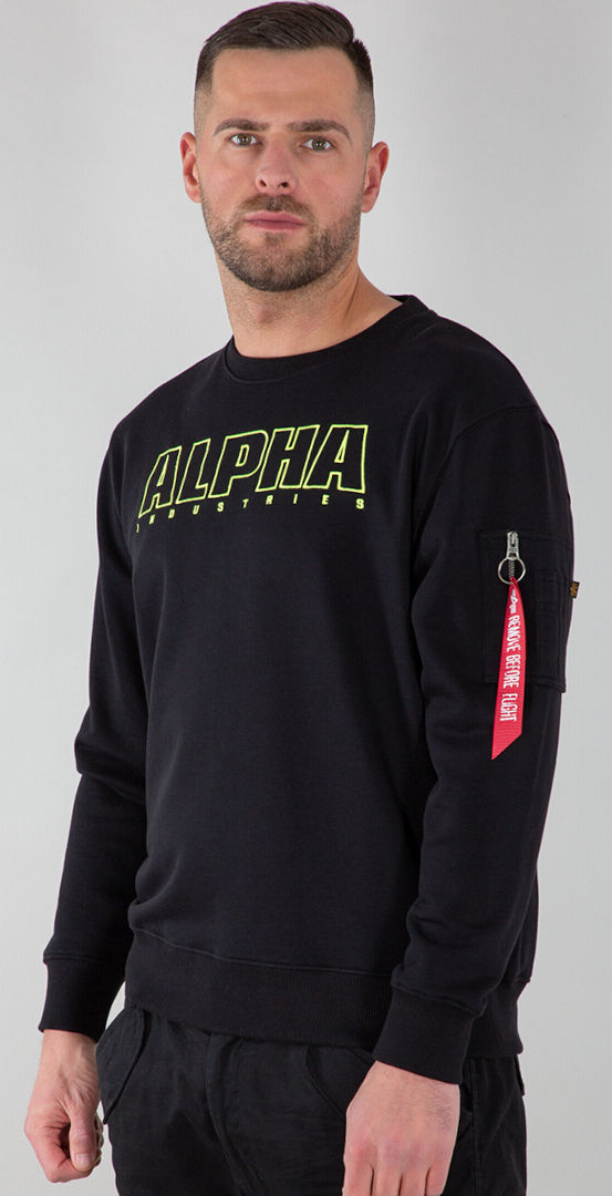 Alpha Embroidery Jersey - Negro (L)