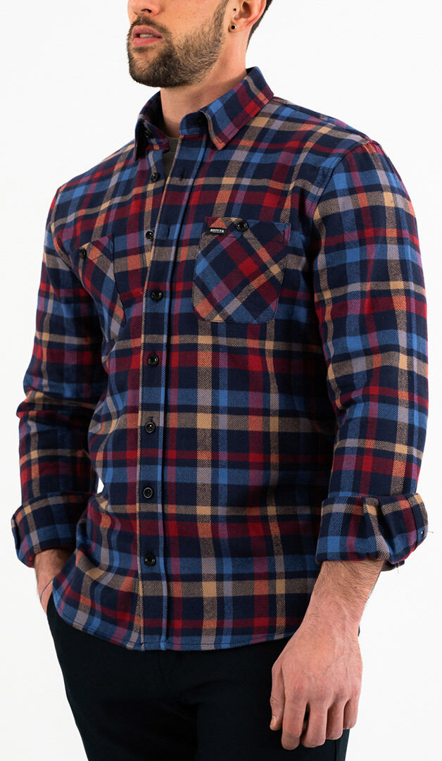 Rokker Lakewood Camisa de franela - Rojo Azul