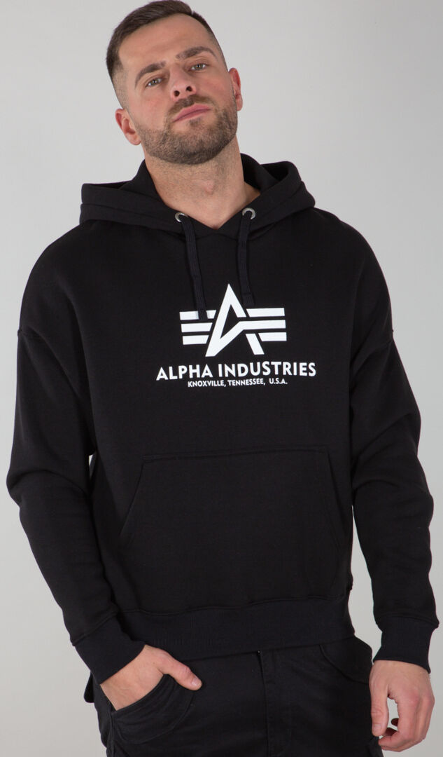 Alpha Basic OS sudadera con capucha - Negro