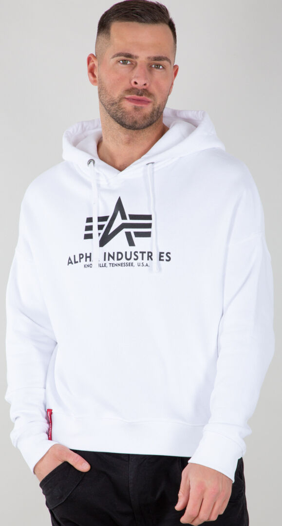 Alpha Basic OS sudadera con capucha - Blanco (XL)