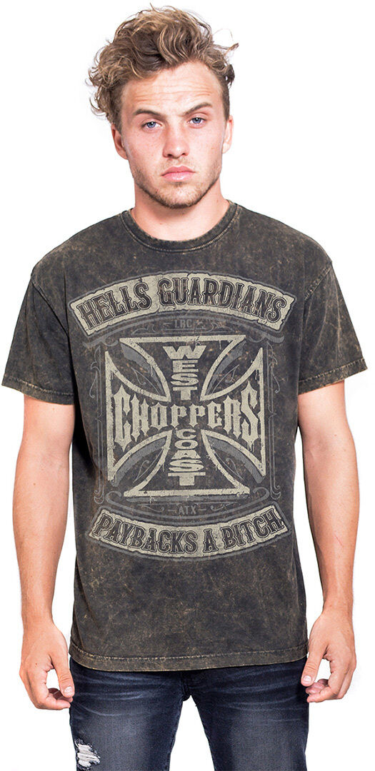 West Coast Choppers Hells Guardians Vintage camiseta - Marrón