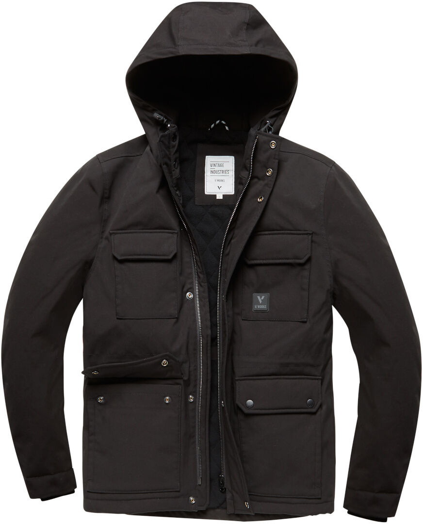 Vintage Industries Winston chaqueta - Negro (XL)
