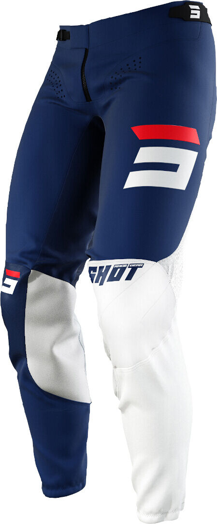 Shot Aerolite Gradient Pantalones de Motocross - Blanco Rojo Azul (28)