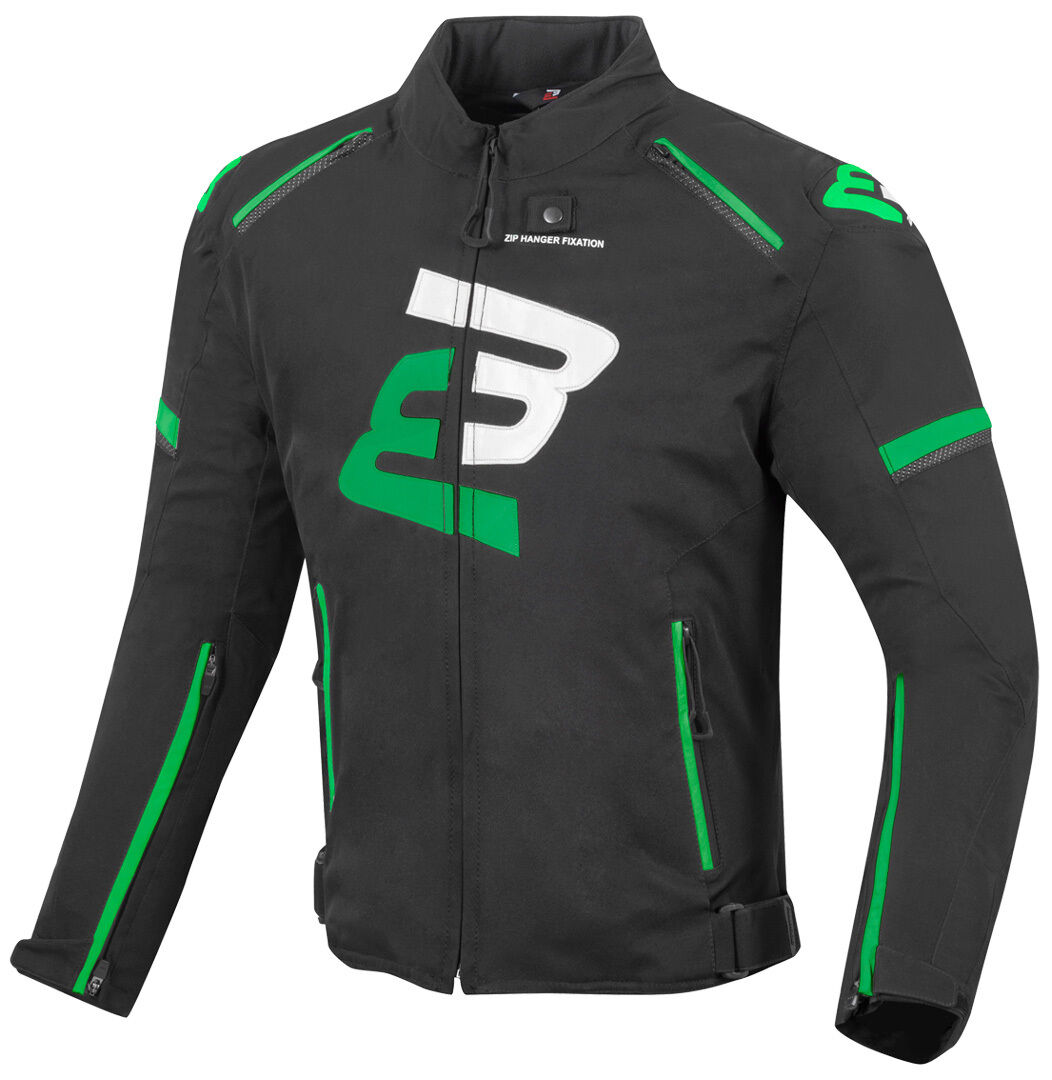 Bogotto Sparrow Chaqueta textil impermeable para motocicletas - Negro Verde