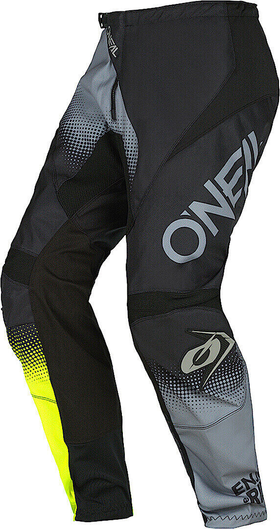 Oneal Element Racewear V.22 Pantalones de Motocross - Negro Amarillo (28)