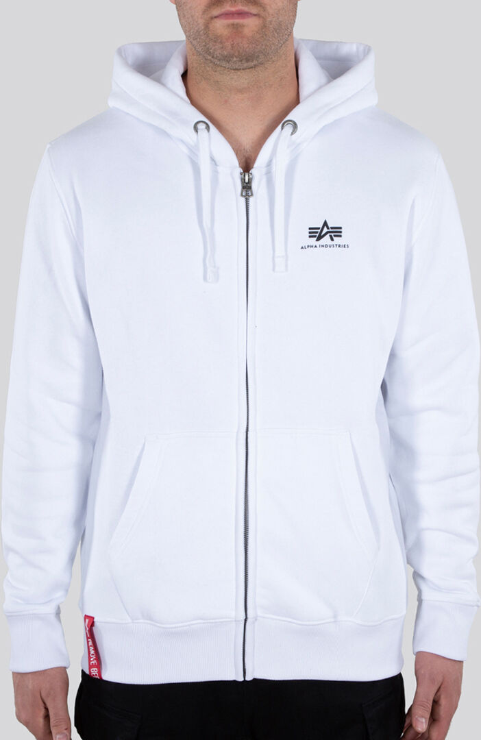 Alpha Basic Sudadera con cremallera - Blanco (3XL)