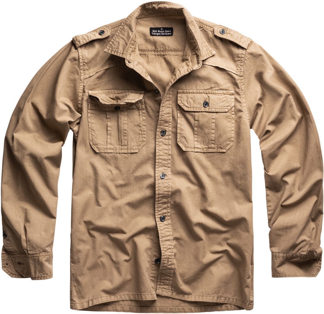 Surplus M65 Basic Long Sleeve Camisa - Beige