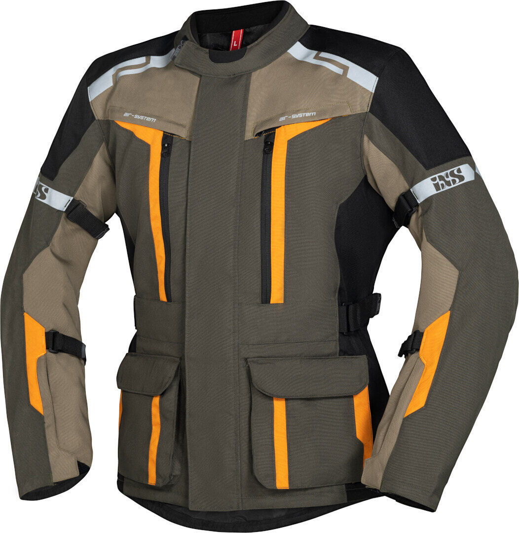 IXS Evans-ST 2.0 Chaqueta textil impermeable para motocicleta touring - Verde