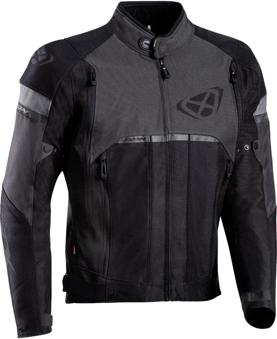 Ixon Allroad Chaqueta textil para motocicleta - Negro Gris Azul (M)