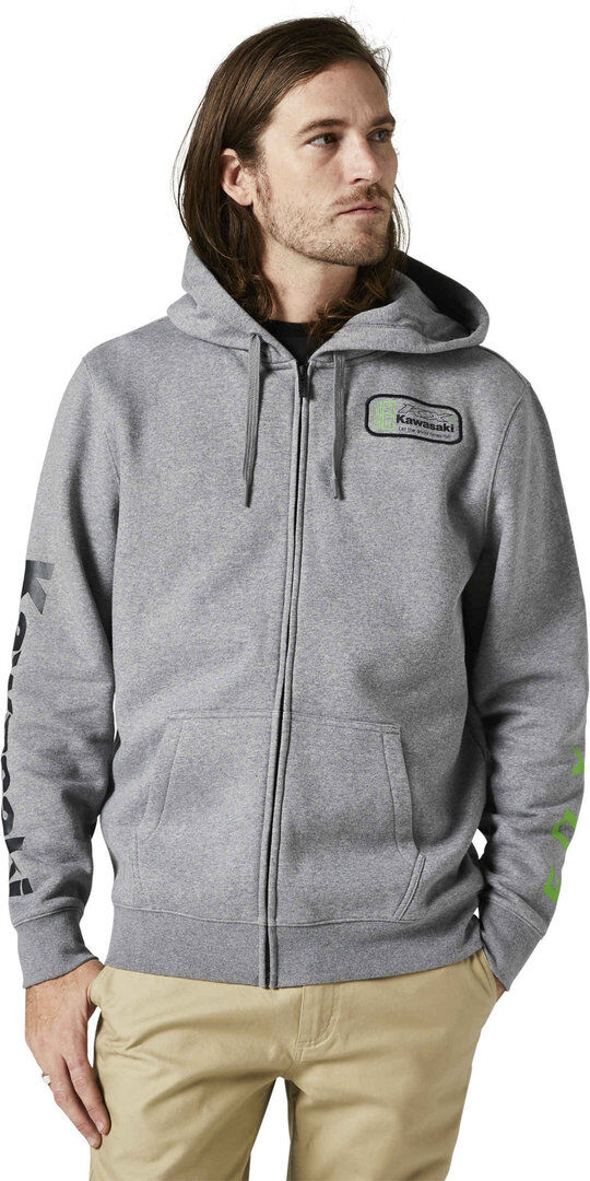 Fox Kawi Zip Sudadera con capucha - Gris (M)