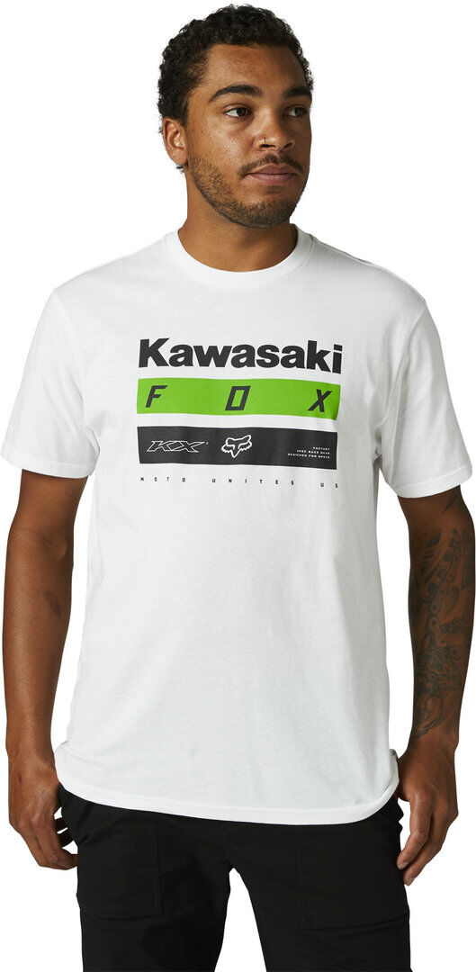 Fox Kawi Stripes SS Premium Camiseta - Blanco (2XL)