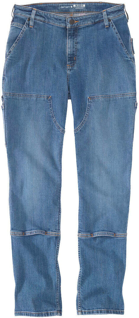 Carhartt Double Front Straight Jeans para damas - Azul (2XL 38)