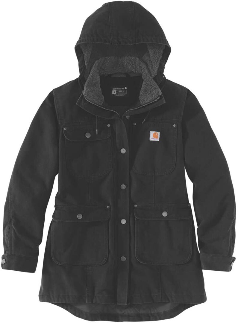 Carhartt Loose Fit Weathered Duck Abrigo de dama - Negro