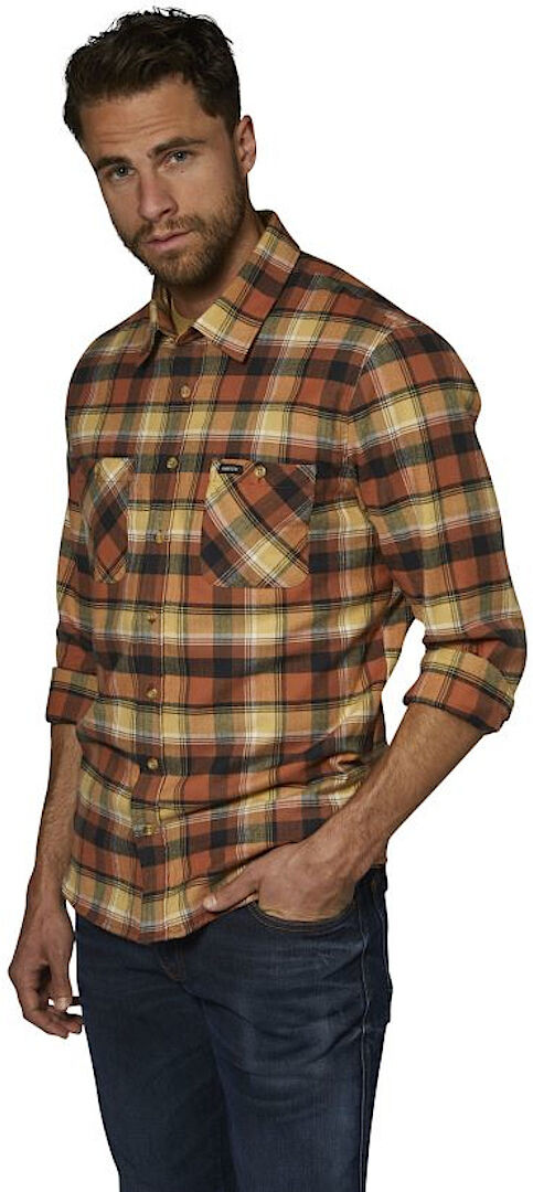 Rokker Freemont Camisa de franela - Marrón Beige (XL)