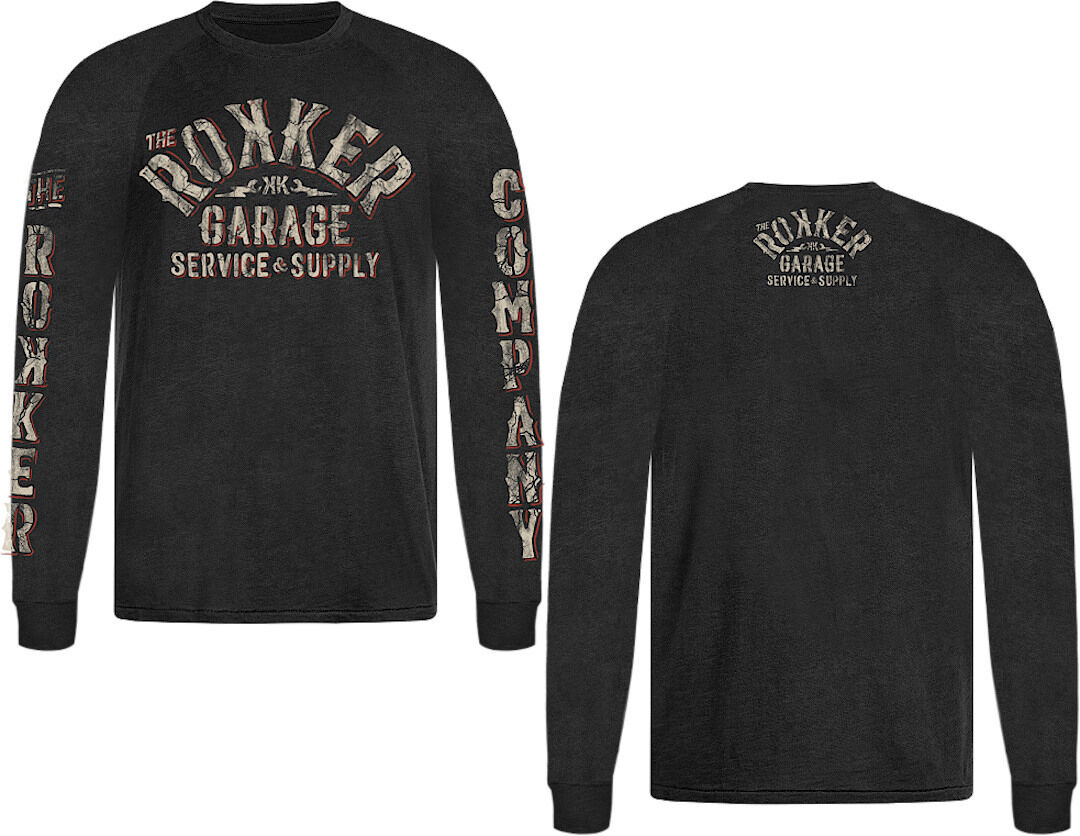 Rokker Garage Camisa de manga larga - Negro (S)