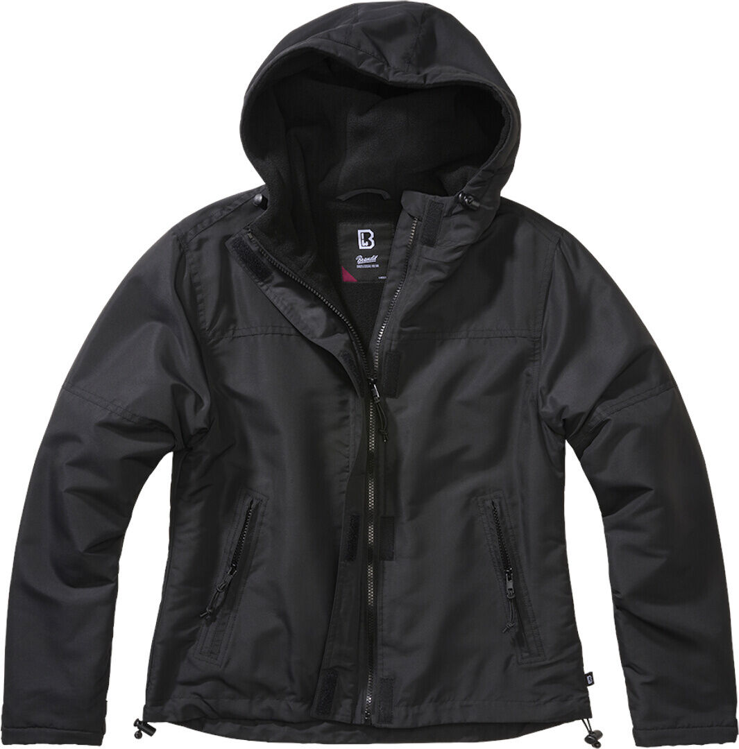 Brandit Windbreaker Frontzip Chaqueta de dama - Negro (L)