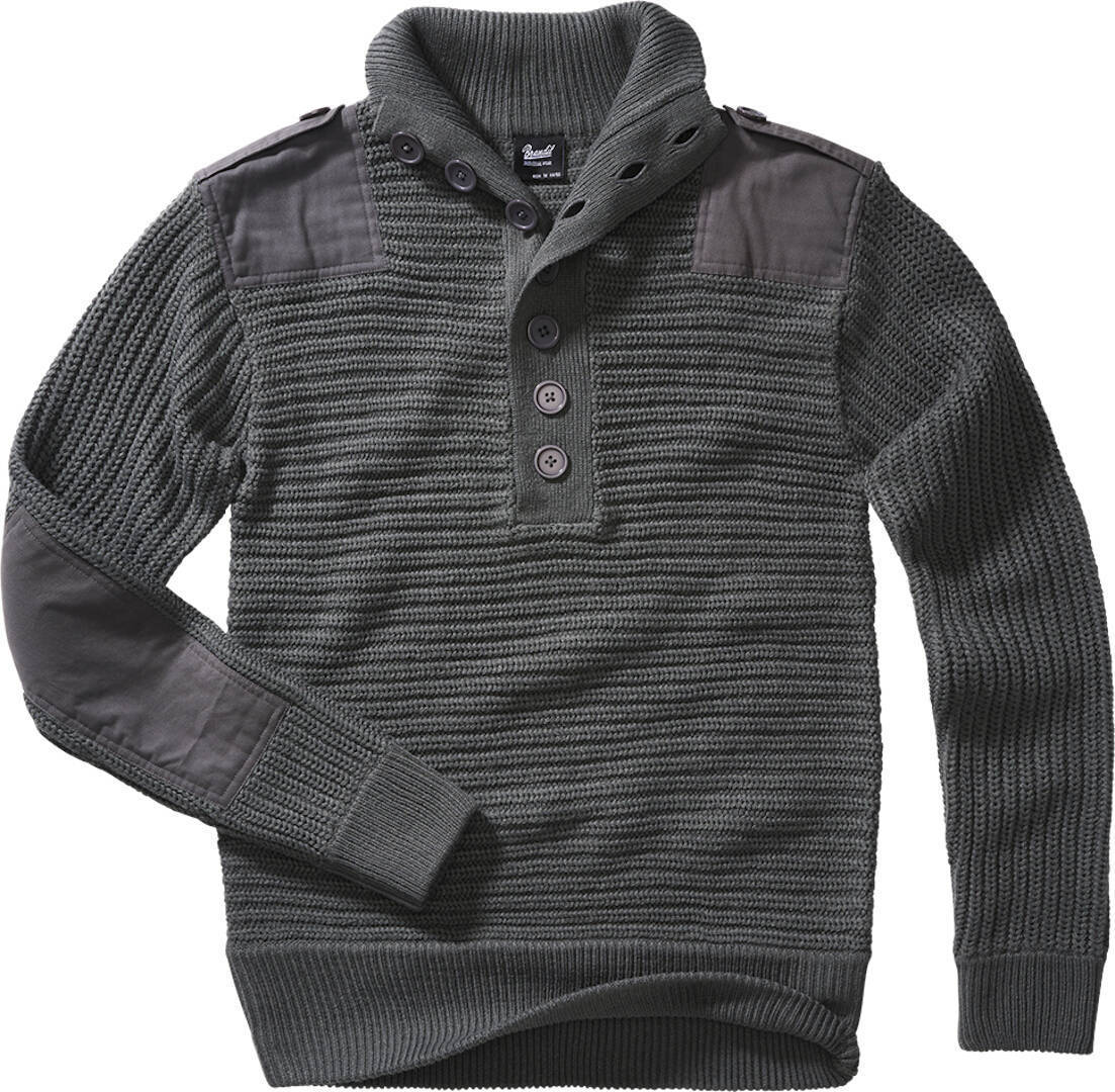 Brandit Alpin Jersey - Negro Gris (2XL)