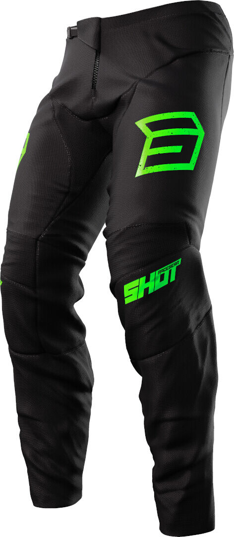 Shot Devo Army Pantalones de motocross - Negro Verde (38)