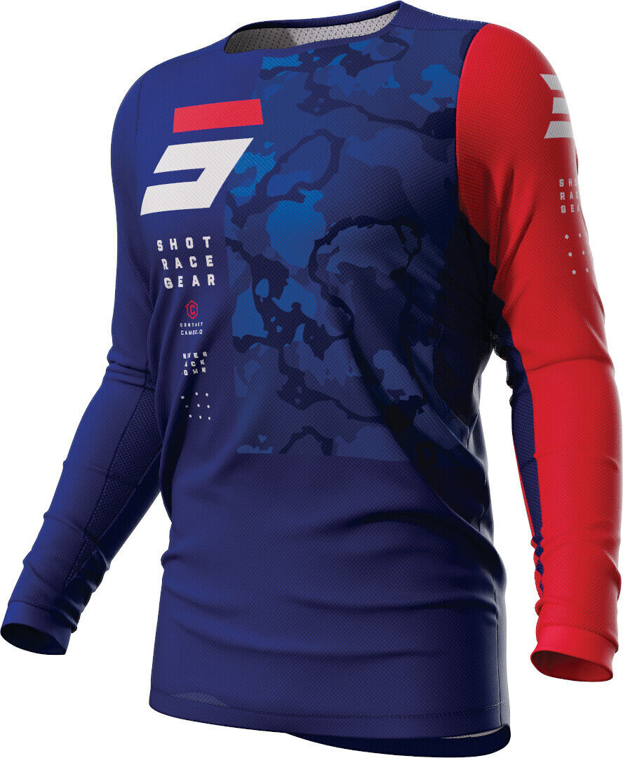 Shot Contact Camo 2.0 Maillot de Motocross - Rojo Azul