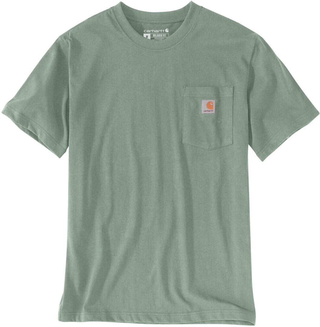 Carhartt Relaxed Fit Heavyweight K87 Pocket Camiseta - Verde (XS)