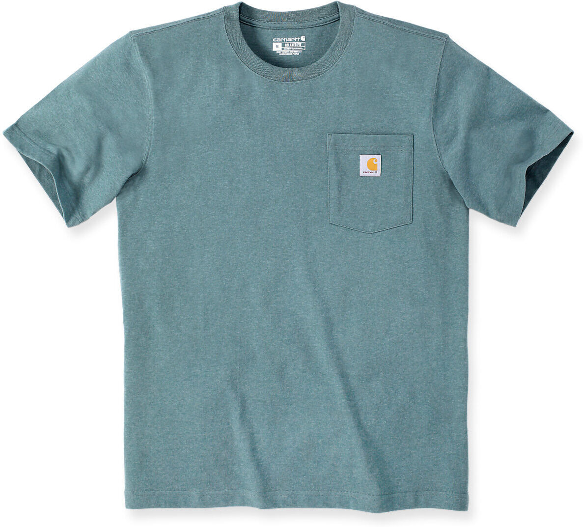 Carhartt Relaxed Fit Heavyweight K87 Pocket Camiseta - Verde Azul (S)