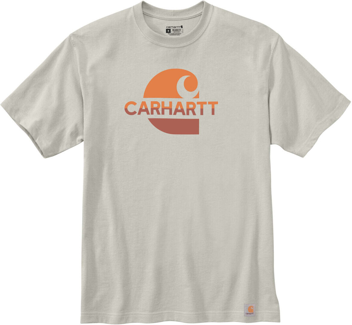 Carhartt Relaxed Fit Heavyweight C Graphic Camiseta - Beige (S)