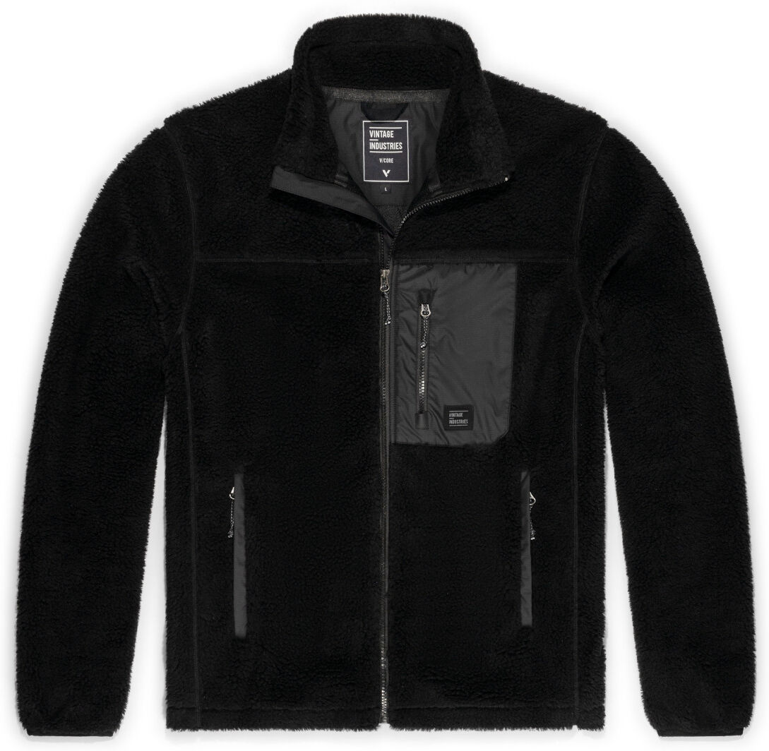 Vintage Industries Kodi Sherpa Fleece Chaqueta - Negro (2XL)