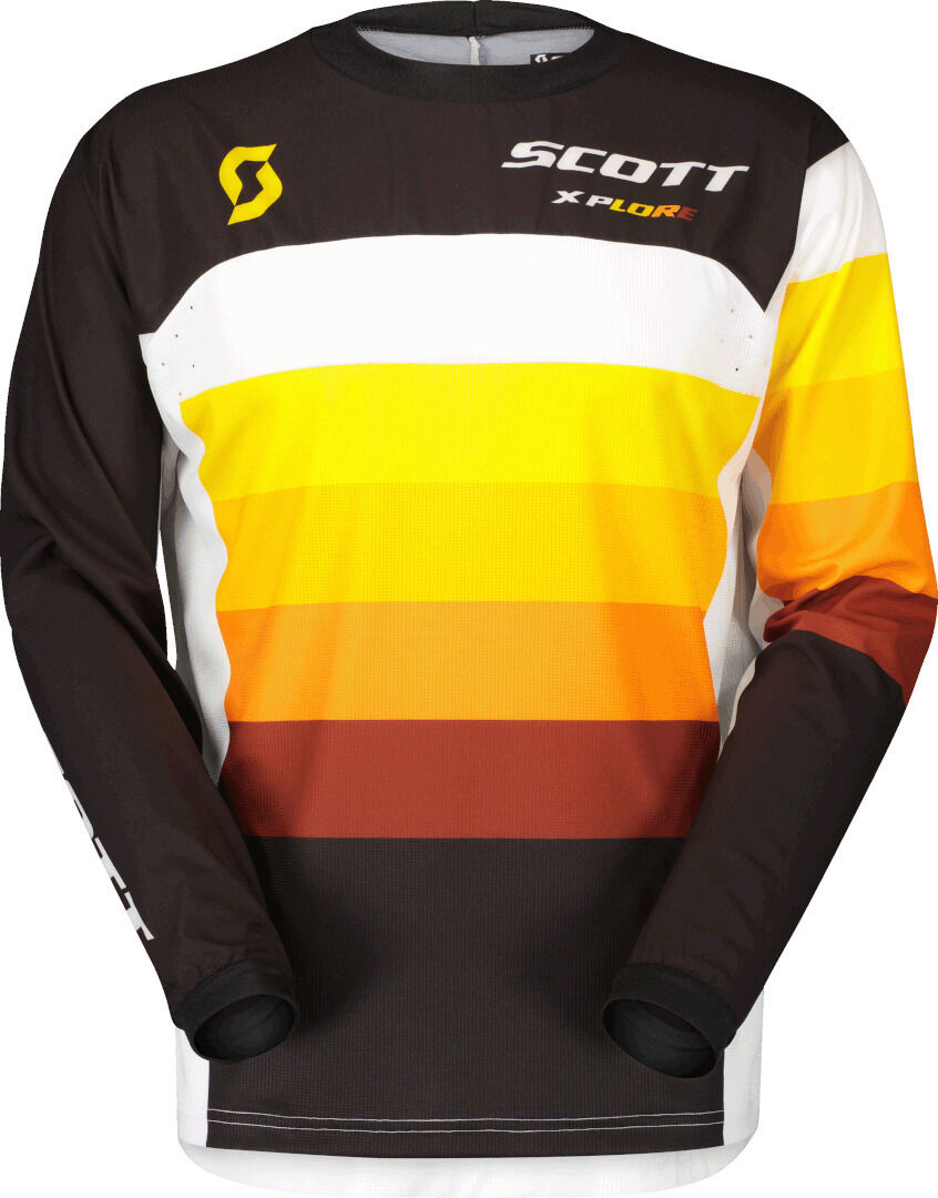 Scott 450 X-Plore Swap Maillot de Motocross - Negro Naranja (L)
