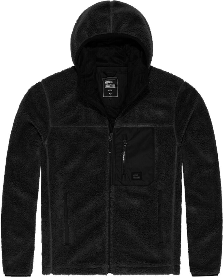 Vintage Industries Dustin Sherpa Fleece Chaqueta - Negro