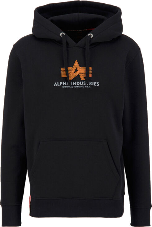 Alpha Basic Rubber Sudadera con capucha - Negro (XL)