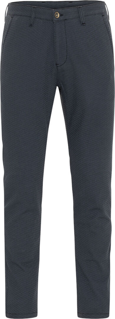 Rokker Tweed Chino Tapered Slim Pantalones textiles de motocicleta - Gris (32)