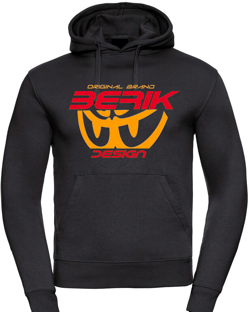 Berik The New Eye Sudadera con capucha - Negro Rojo Naranja (M)